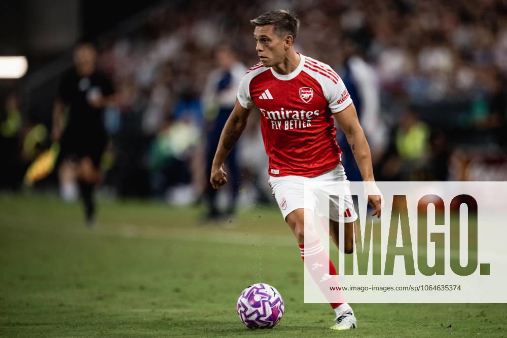 Leandro Trossard of Arsenal in action during the Pre-Season Friendly match between Arsenal and Tottenham Hotspur at Kai Tak Sports Park on July 31, 2025 in Hong Kong, China.