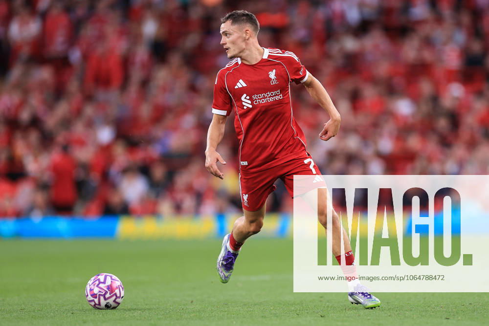 Football - Pre-Season Friendly - Liverpool v Athletic Bilbao 4th August 2025 - Pre-Season Friendly - Liverpool v Athletic Bilbao - Florian Wirtz of Liverpool - Photo: Simon Stacpoole Offside. Liverpool UK