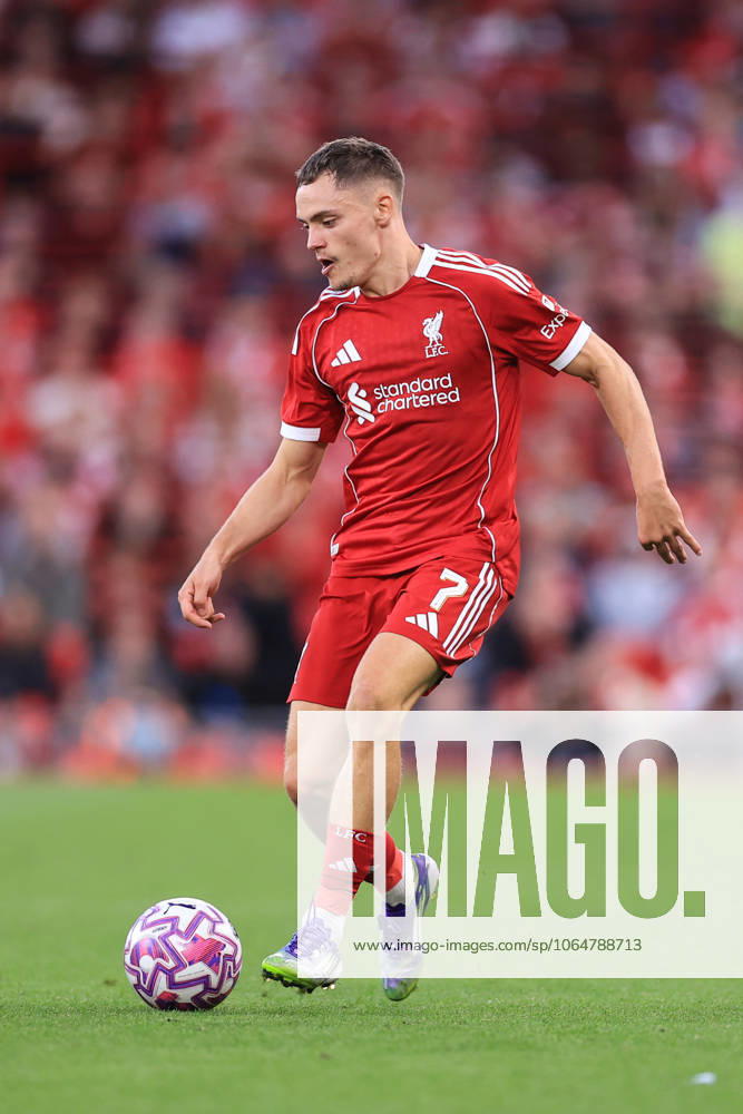 Football - Pre-Season Friendly - Liverpool v Athletic Bilbao 4th August 2025 - Pre-Season Friendly - Liverpool v Athletic Bilbao - Florian Wirtz of Liverpool - Photo: Simon Stacpoole Offside. Liverpool UK