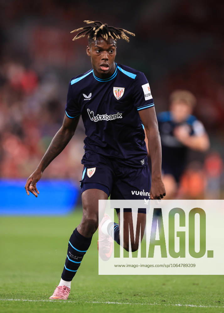 Football - Pre-Season Friendly - Liverpool v Athletic Bilbao 4th August 2025 - Pre-Season Friendly - Liverpool v Athletic Bilbao - Nico Williams of Athletic Bilbao - Photo: Simon Stacpoole Offside. Liverpool UK