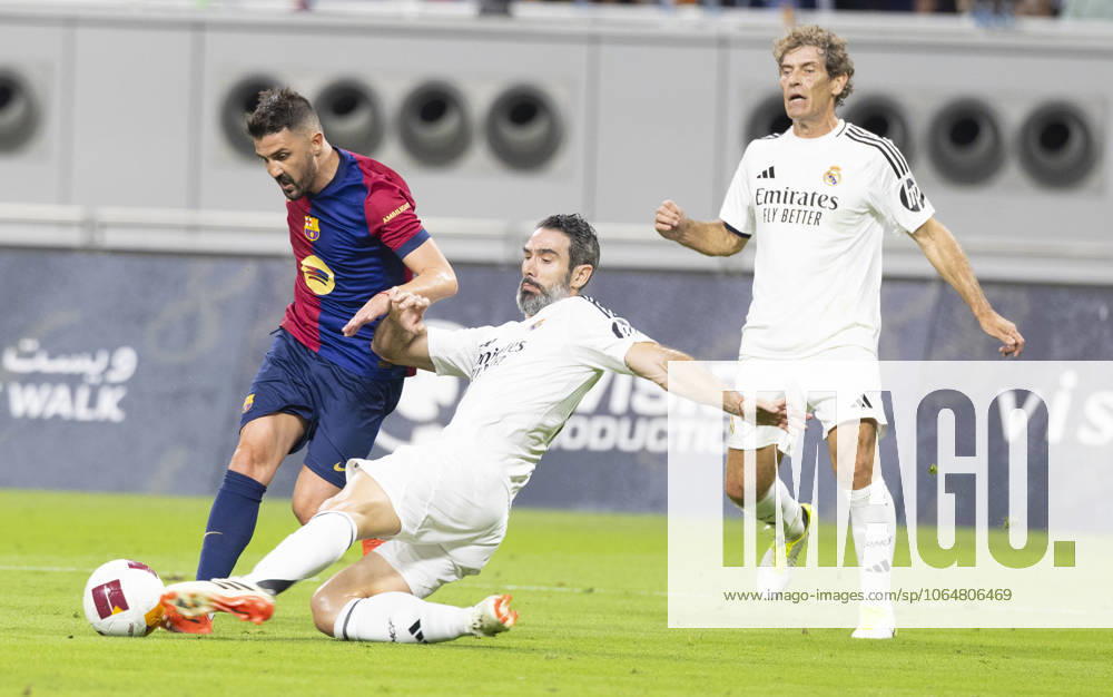 Legends of El Clasico: Real Madrid v Barcelona DOHA, QATAR - NOV 28: Barcelona s legend David Villa competes in the Legends El Clasico football match between Real Madrid and Barcelona at the Khalifa International Stadium in Doha, Qatar on November 28, 2024. Doha Qatar. Editorial use only. Please get in touch for any other usage.