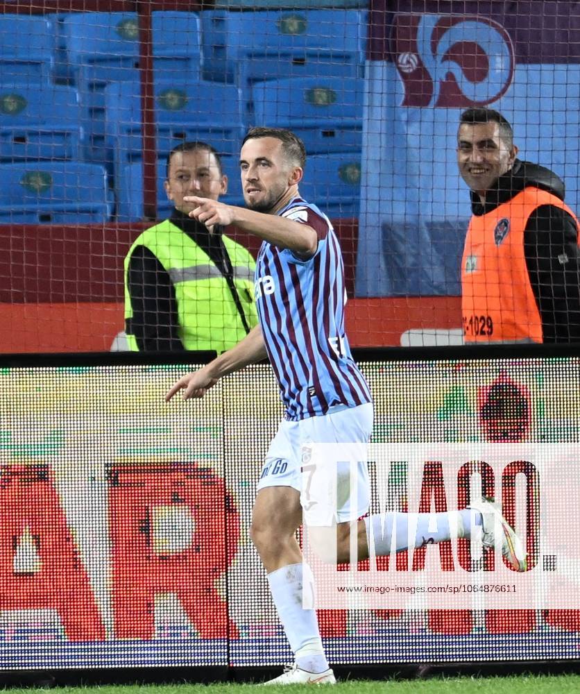 Trabzonspor v Basaksehir - Turkish Super Lig TRABZON, TURKIYE - OCTOBER 19: Edin Visca (7) of Trabzonspor celebrates after scoring a goal during the Turkish Super Lig week 9th match between Trabzonspor and Basaksehir at Papara Park in Trabzon, Turkiye on October 19, 2024. Trabzon Turkey. Editorial use only. Please get in touch for any other usage.