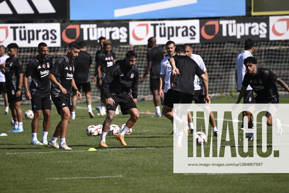 Besiktas training session ahead of UEFA Europa League match against Ajax ISTANBUL, TURKIYE - SEPTEMBER 25: Players of Besiktas attend a training session ahead of UEFA Europa League match against Ajax at Besiktas Nevzat Demir Facilities in Istanbul, Turkiye on September 25, 2024. Istanbul Turkey. Editorial use only. Please get in touch for any other usage.