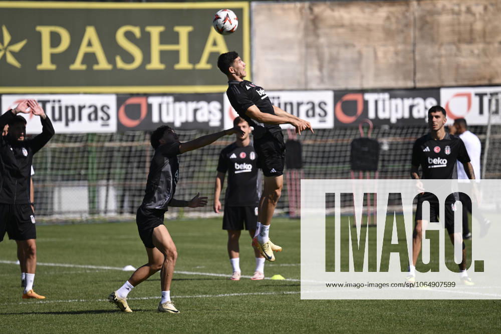 Besiktas training session ahead of UEFA Europa League match against Ajax ISTANBUL, TURKIYE - SEPTEMBER 25: Players of Besiktas attend a training session ahead of UEFA Europa League match against Ajax at Besiktas Nevzat Demir Facilities in Istanbul, Turkiye on September 25, 2024. Istanbul Turkey. Editorial use only. Please get in touch for any other usage.