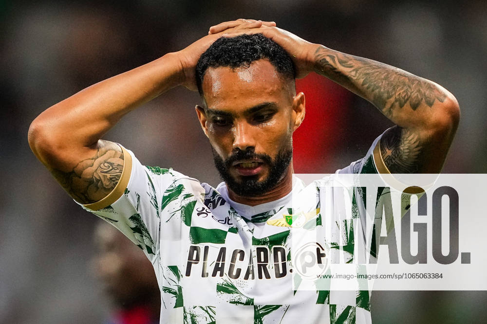 Guilherme SCHETTINE of Moreirense FC looks dejected during the Liga Portugal Betlic match between Moreirense FC and FC Alverca at Estadio Comendador Joaquim de Almeida Freitas on August 10, 2025 in Moreira de Conegos, Portugal. Moreira De Conegos Portugal - ZUMAm308 20250810_zsp_m308_018