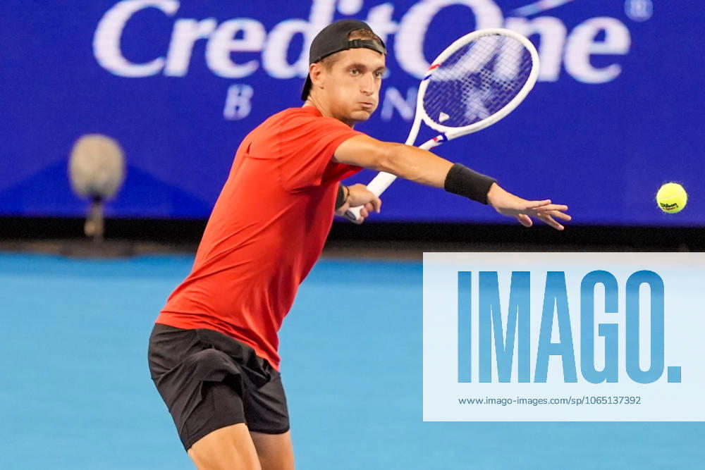 Terence Atmane (FRA) reacts after a winning shot to Holger Rune (not pictured) during the fourth round of mens singles at the 2025 Cincinnati Open at Lindner Family Tennis Center. Mason USA - ZUMAw109 20250814_fap_w109_005