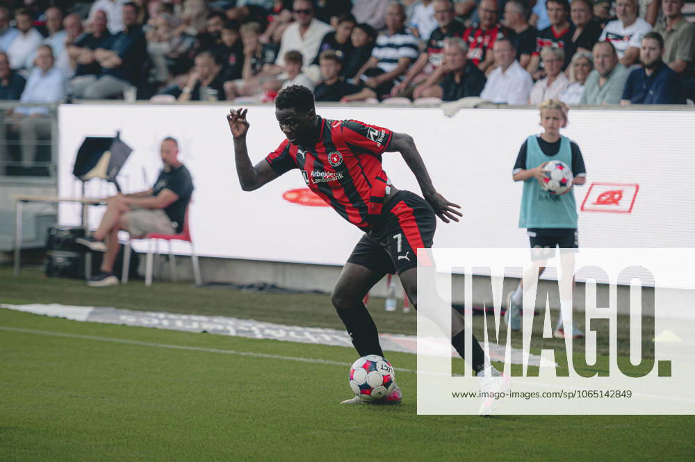 FC Midtjylland v Frederikstad - Europa League qualification Herning, Denmark - August 15: Dju Franculino of FC Midtjylland during a Europa League qualification match against Fredrikstad at MCH Arena Herning MCH Arena Denmark