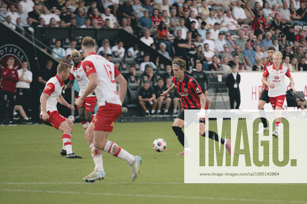 FC Midtjylland v Frederikstad - Europa League qualification Herning, Denmark - August 15: Valdemar Byskov of FC Midtjylland during a Europa League qualification match against Fredrikstad at MCH Arena Herning MCH Arena Denmark