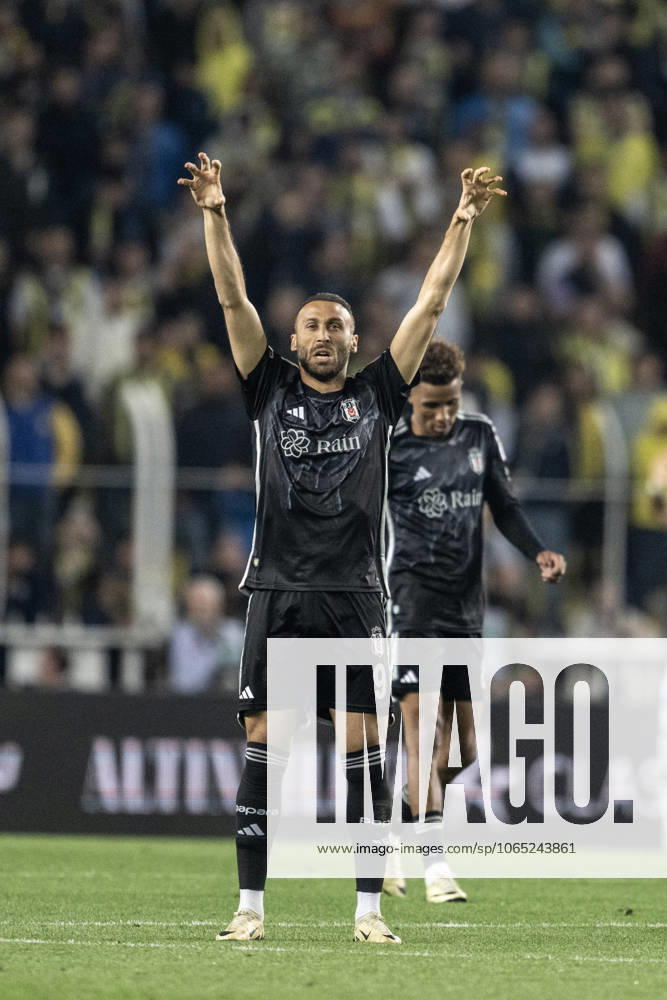 Fenerbahce v Besiktas - Turkish Super Lig ISTANBUL, TURKIYE - APRIL 27: Cenk Tosun of Besiktas celebrates after scoring a goal during Turkish Super Lig week 34 match at Ulker Stadium in Istanbul, Turkiye on April 27, 2024. Istanbul Turkey. Editorial use only. Please get in touch for any other usage.