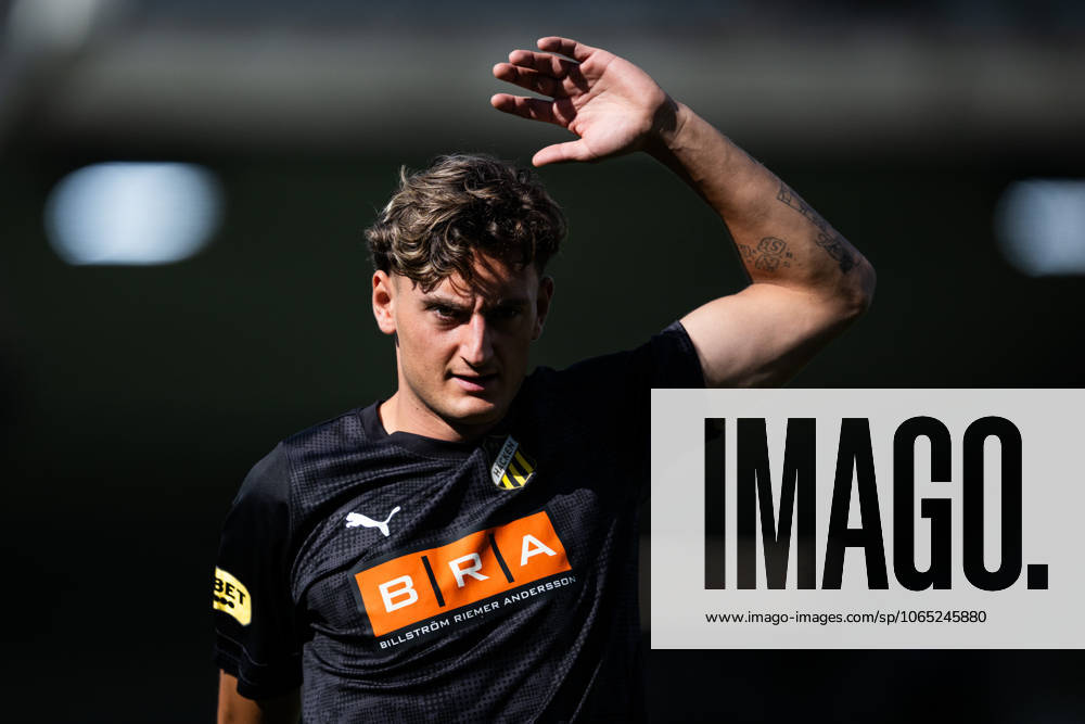 Häckens Silas Andersen inför fotbollsmatchen i Allsvenskan mellan Häcken och Öster den 17 augusti 2025 i Göteborg.