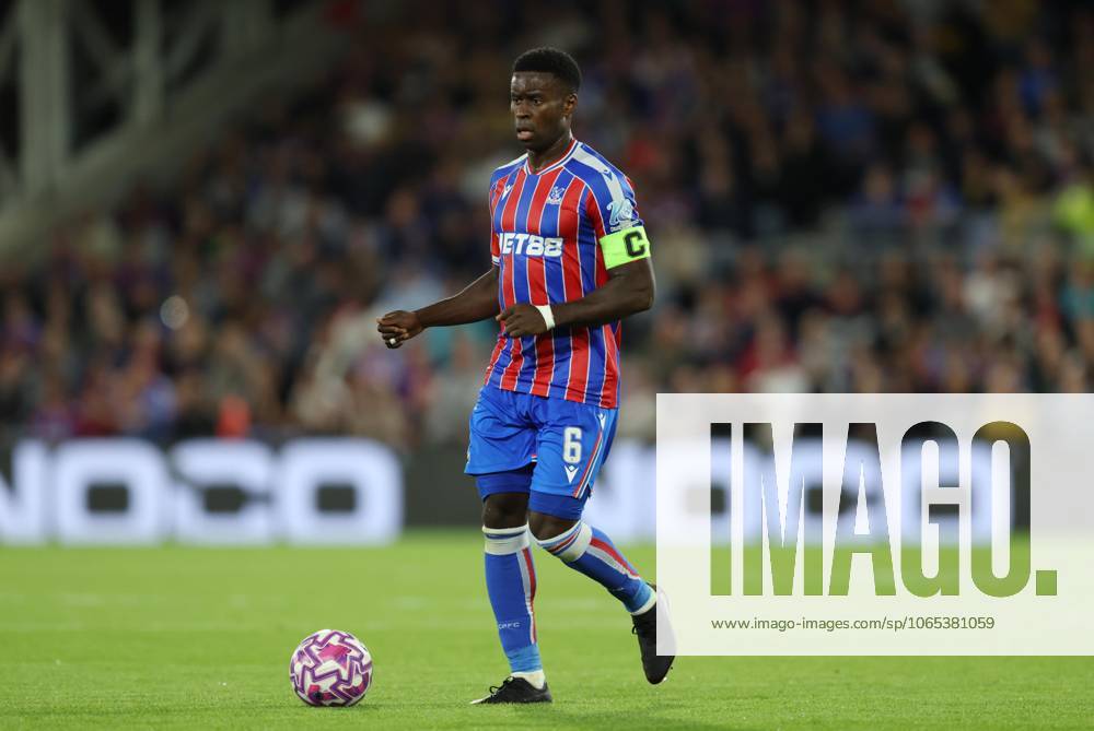 . - Crystal Palace v Fredrikstad FK, UEFA Europa Conference League Play Off, 1st Leg, Selhurst Park Stadium, Croydon, England. - 21st August 2025. (C) Daniel Weir Crystal Pix Marc Guehi of Crystal Palace. - Crystal Palace v Fredrikstad FK, UEFA Europa Conference League Play Off, 1st Leg, Selhurst Park Stadium, Croydon, England. - 21st August 2025. (C) Daniel Weir Crystal Pix Croydon Selhurst Park Stadium United Kingdom