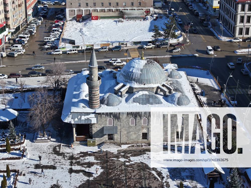 The recognition of winter tourism center Turkiye s Erzurum will increase with the title of capital city ??????? ERZURUM, TURKIYE - DECEMBER 17: An aerial view of the snow covered city and historical areas in Turkiye s Erzurum, which was declared the 2025 Tourism Capital by the Economic Cooperation Organization (ECO) and is preparing for the Winter games, Winterspiele,Spiele, Summer games to be held in Palandoken Ski Center between 6-12 January, on December 17, 2024. Erzurum, which has been the shining star of the country in recent years, especially in terms of winter tourism, will increase its recognition with the titles of European Winter Sports Capital and 2025 Tourism Capital . Comprehensive events will be organized in the fields of culture, art, gastronomy and sports throughout the year in Erzurum. Erzurum Turkey. Editorial use only. Please get in touch for any other usage.