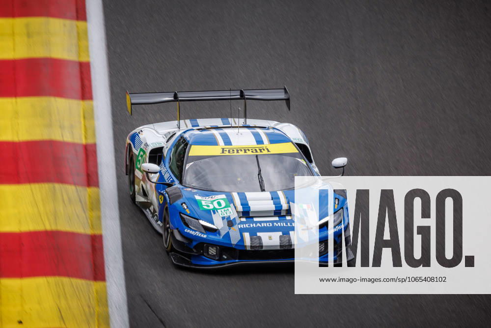 AUTO - ELMS - 4 HOURS OF SPA-FRANCORCHAMPS 2025 50 AGOSTINI Riccardo (ita), TOLEDO Custodio (bra), WADOUX Lilou (fra), Richard Mille AF Corse, Ferrari 296 GT3, LMGT3, action, during the 4 Hours of Spa-Francorchamps, 4th round of the 2025 European Le Mans Series on the Circuit de Spa-Francorchamps from August 22 to 24, 2025 in Stavelot, Belgium - StavelotBelgium