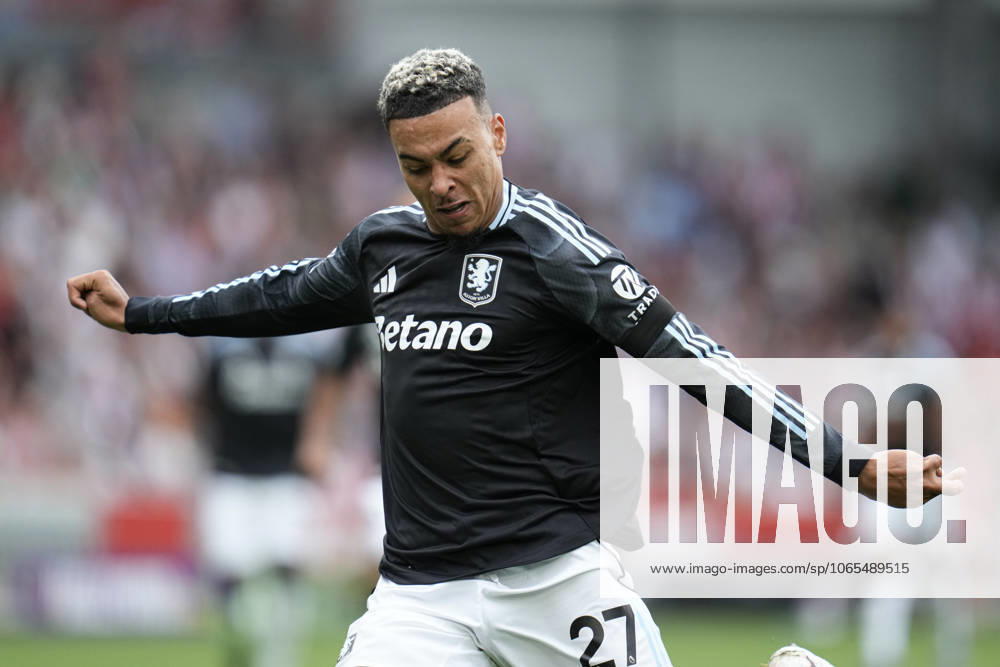 Premier League Brentford v Aston Villa Morgan Rogers of Aston Villa during the Premier League match Brentford vs Aston Villa at The Gtech Community Stadium, London, United Kingdom, 23rd August 2025 (Photo by Harvey Murphy News Images)