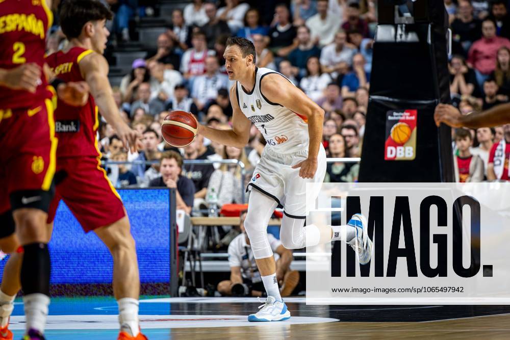 Basketball Köln 23.08.2025 Testspiel Freundschaftsspiel DBB Länderspiel Männer Herren Deutschland (GER) - Spanien (ESP) Johannes Voigtmann (Deutschland, No.07)