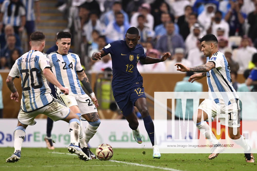 Foto Fabio Ferrari LaPresse - 18 Dicembre 2022 Lusail, Qatar - - Calcio - Qatar 2022 - Coppa del Mondo Fifa - Argentina vs Francia - Finale - Lusail Iconic Stadium - Nella foto: Christopher Nkunku (FRA) December 18, 2022 Lusail, Qatar - sport - Soccer - Qatar 2022- FIFA World Cup, WM, Weltmeisterschaft, Fussball - Argentina vs Francia - Final - Lusail Iconic Stadium In the pic: Christopher Nkunku (FRA)