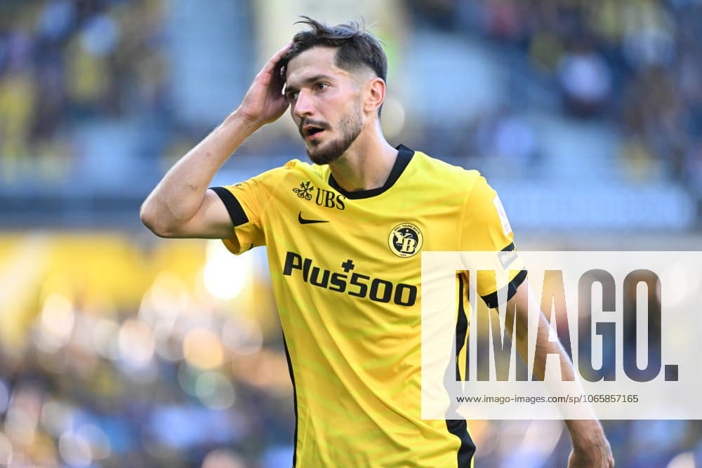 Armin Gigovic of Young Boys attempts a kick during the Swiss Super League match between BSC Young Boys and FC Lugano at Stadion Wankdorf on August 31, 2025 in Bern, Switzerland. Bern Stadion Wankdorf Bern Switzerland