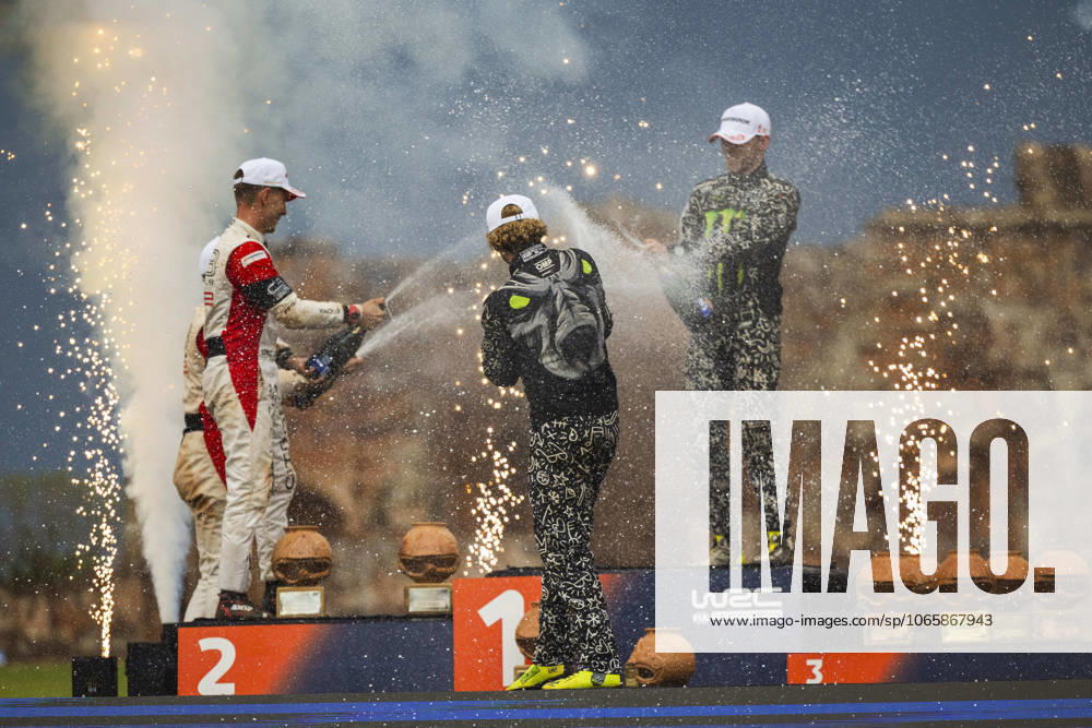 AUTO - WRC, Motorsport Rallye, WM - RALLY DEL PARAGUAY 2025 SOLBERG Oliver, Toyota Yaris Rally2, portrait, ROSSEL Yohan, Citroen C3 Rally2, portrait, GRYAZIN Nikolay, Skoda Fabia RS Rally2, portrait, podium, portrait during the 2025 Rally del Paraguay, 10th round of the 2025 WRC World Rally Car Championship, from August 28 to 31, 2025 at Encarnacion, Itapua, Paraguay - EncarnacionParaguay