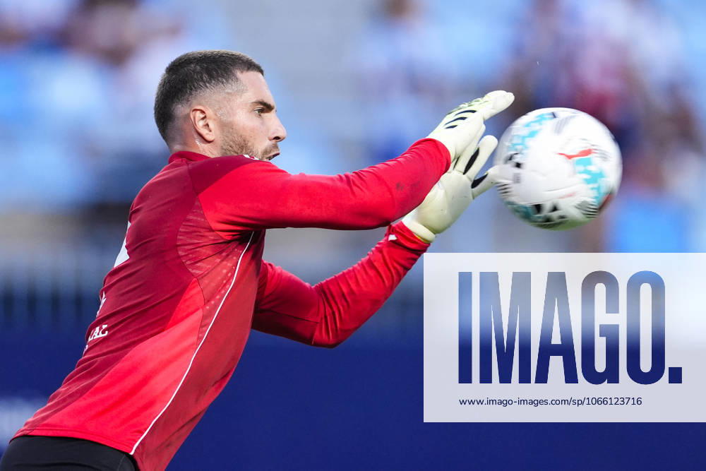 Luca Zidane of Granada CF warms up during the Spanish league, LaLiga Hypermotion, football match played between Malaga CF and Granada CF at La Rosaleda stadium on September 6, 2025, in Malaga, Spain. Malaga SPAIN - ZUMAa181 20250906_zaa_a181_091