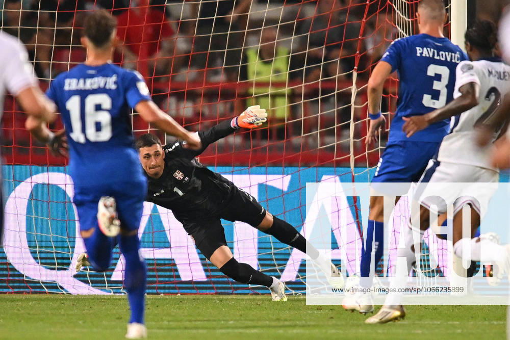 SERBIA vs ENGLAND DJORDJE PETROVIC golman football Serbia vs England FIFA World Cup, WM, Weltmeisterschaft, Fussball qualification match at Rajko Mitic stadium, Belgrade 09.09.2025 Foto: FOOTBALL, SERBIA, ENGLAND, FIFA WORLD CUP QUALIFICATIONS MATCH Beograd Rajko Mitic stadium Serbia