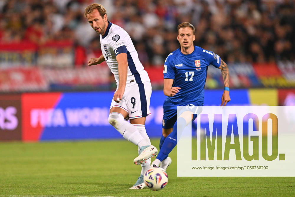SERBIA vs ENGLAND HARRY KANE football Serbia vs England FIFA World Cup, WM, Weltmeisterschaft, Fussball qualification match at Rajko Mitic stadium, Belgrade 09.09.2025 Foto: FOOTBALL, SERBIA, ENGLAND, FIFA WORLD CUP QUALIFICATIONS MATCH Beograd Rajko Mitic stadium Serbia