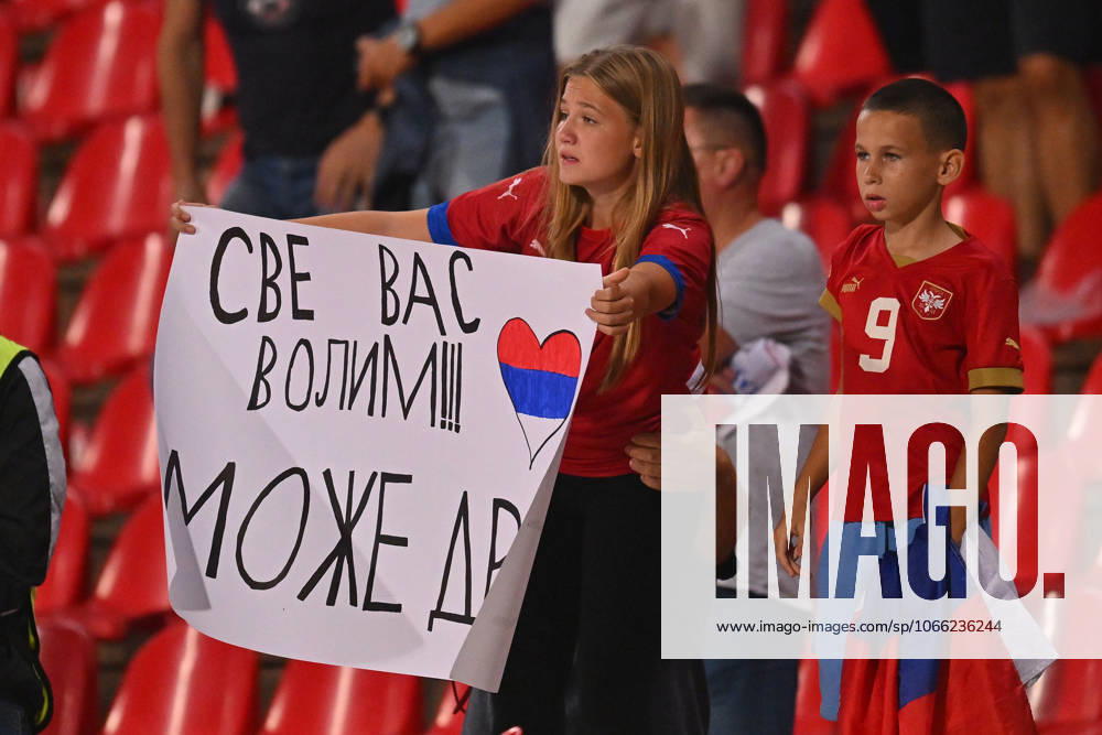 SERBIA vs ENGLAND SUPPORTERS football Serbia vs England FIFA World Cup, WM, Weltmeisterschaft, Fussball qualification match at Rajko Mitic stadium, Belgrade 09.09.2025 Foto: FOOTBALL, SERBIA, ENGLAND, FIFA WORLD CUP QUALIFICATIONS MATCH Beograd Rajko Mitic stadium Serbia