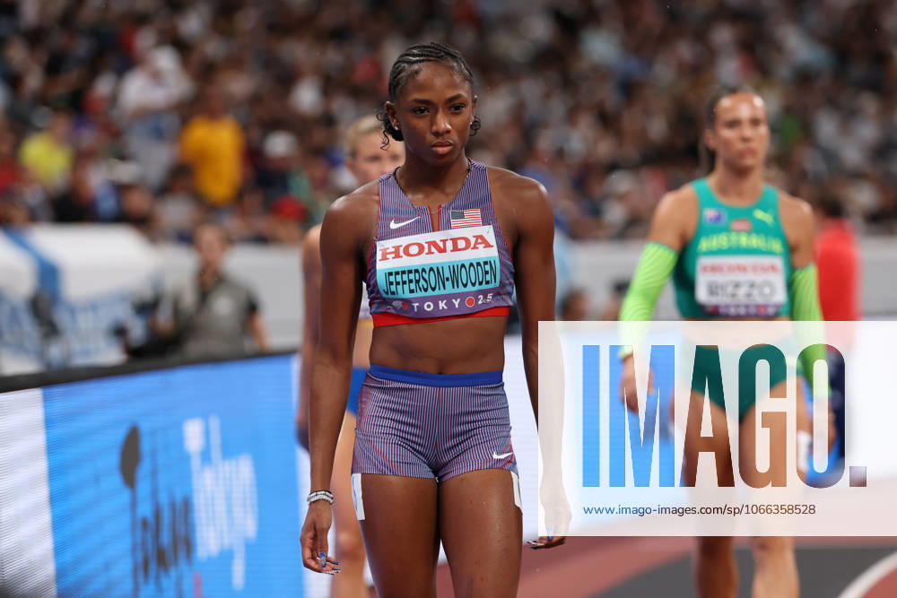 Day 1 - World Athletics Championships Tokyo 2025 Melissa Jefferson-Wooden (USA) participates in the World Athletics Championships 2025 at the National Stadium in Tokyo, Japan, on September 13, 2025. Tokyo Tokyo Japan