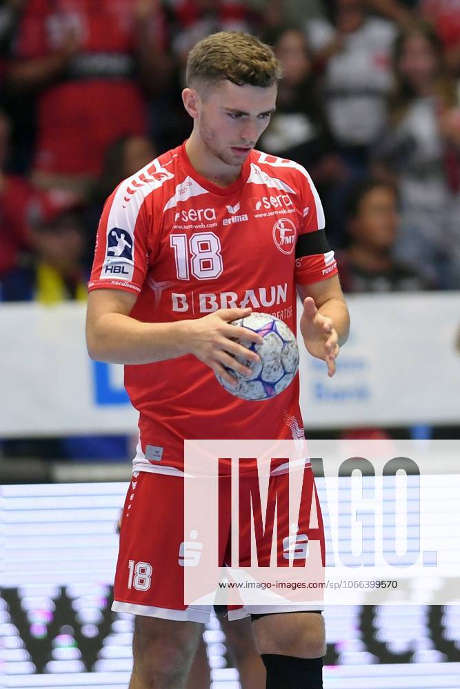 Florian Drosten (MT Melsungen 18) , GER, MT Melsungen - HC Erlangen, Handball, 1. Bundesliga, 4. Spieltag, Saison 2025 2026, 12.09.2025, GER, MT Melsungen - HC Erlangen, Handball, 1. Bundesliga, 4. Spieltag, Saison 2025 2026, 12.09.2025 Kassel