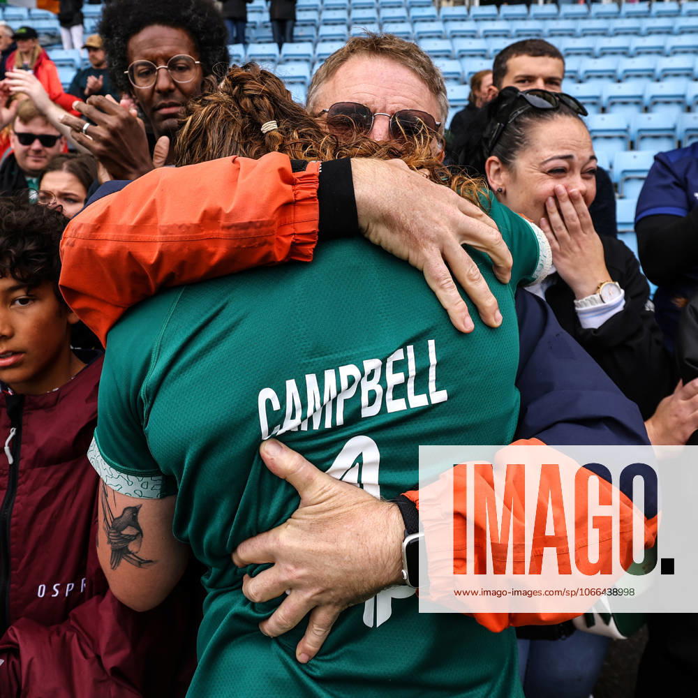 2025 Women s Rugby World Cup Quarter-Final, Sandy Park, Exeter, England 14 9 2025 France vs Ireland Ireland s Ruth Campbell with her Dad after the game Ruth Campbell with her Dad after the game 14 9 2025