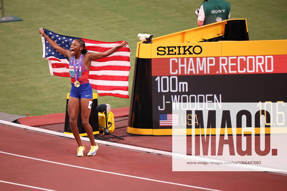 Day 2 - World Athletics Championships Tokyo 2025 Melissa Jefferson-Wooden (USA) wins the Women s 100m Final during the World Athletics Championships 2025 at the National Stadium in Tokyo, Japan, on September 14, 2025. Tokyo Tokyo Japan