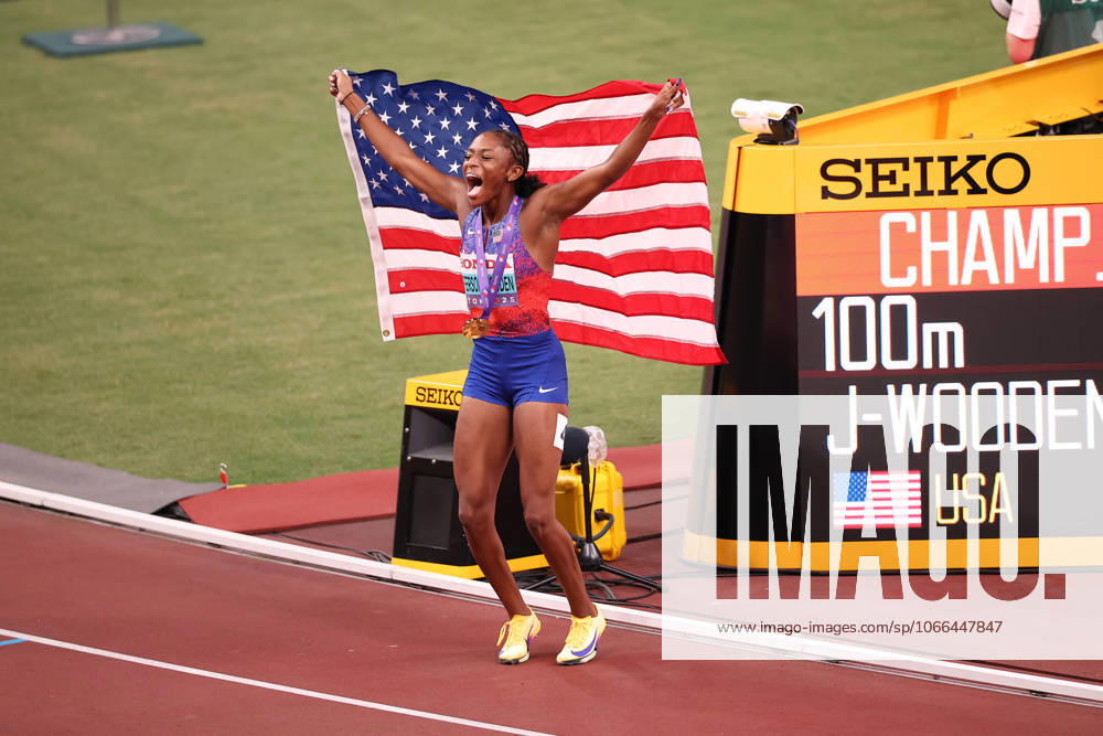 Day 2 - World Athletics Championships Tokyo 2025 Melissa Jefferson-Wooden (USA) wins the Women s 100m Final during the World Athletics Championships 2025 at the National Stadium in Tokyo, Japan, on September 14, 2025. Tokyo Tokyo Japan