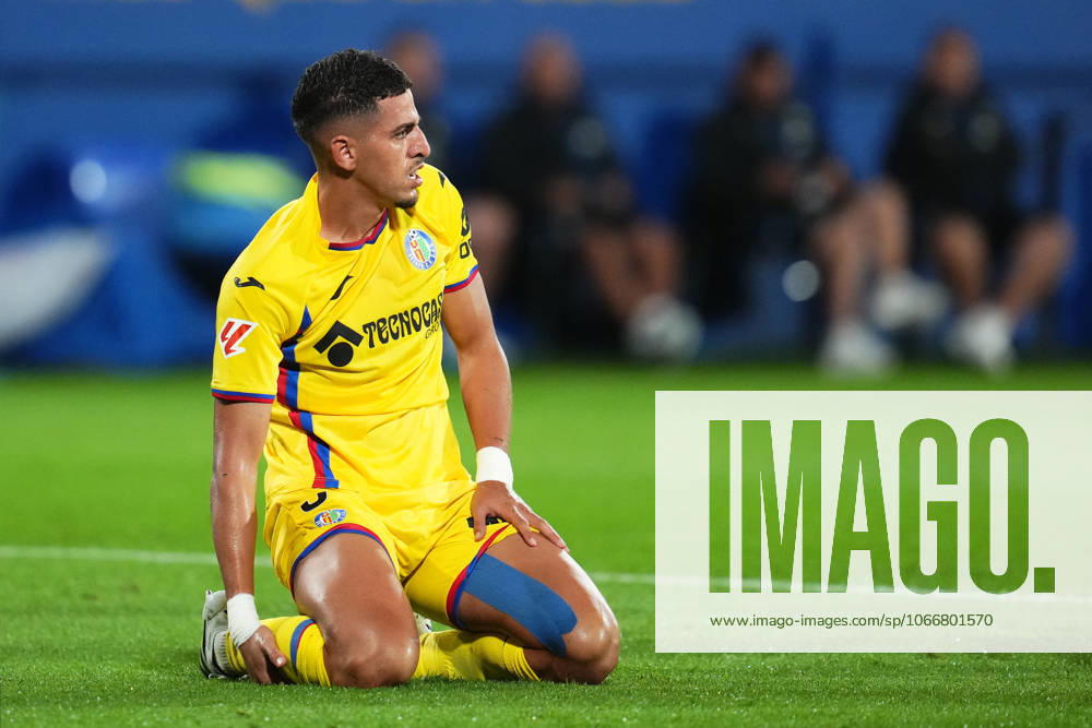 FC Barcelona, Barca v Getafe CF. La Liga EA Sports. Date 5 Abdel Abqar of Getafe CF during the La Liga EA Sports match between FC Barcelona - Getafe CF played at Johan Cruyff Stadium on September 21, 2025 in Barcelona. kpng