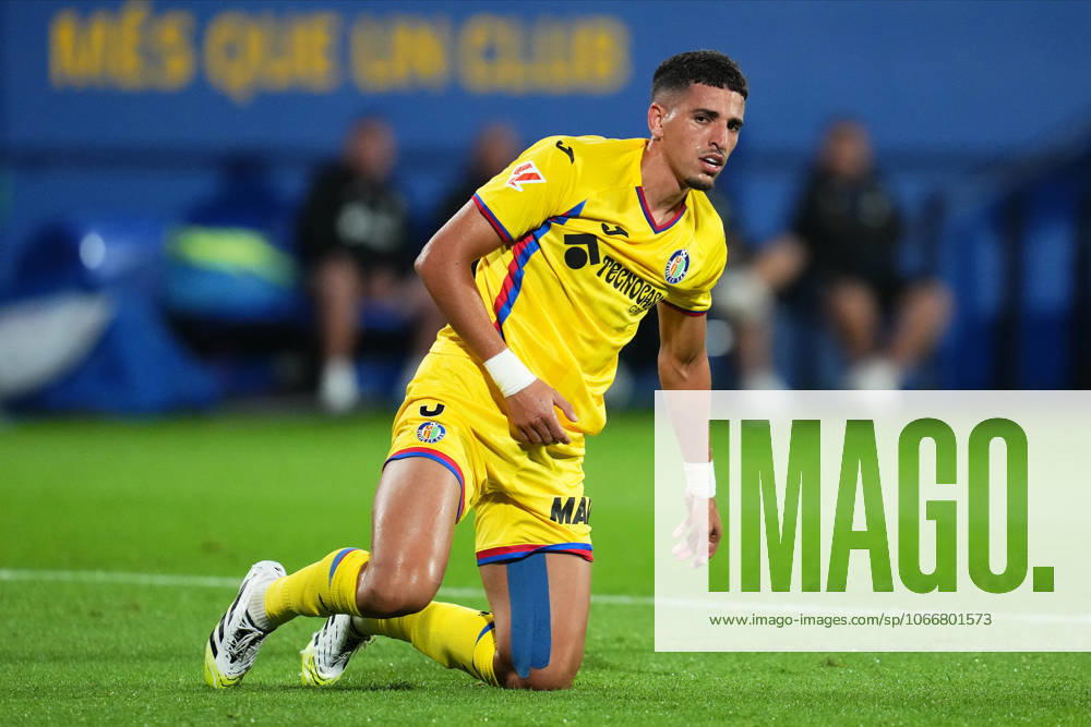 FC Barcelona, Barca v Getafe CF. La Liga EA Sports. Date 5 Abdel Abqar of Getafe CF during the La Liga EA Sports match between FC Barcelona - Getafe CF played at Johan Cruyff Stadium on September 21, 2025 in Barcelona. kpng