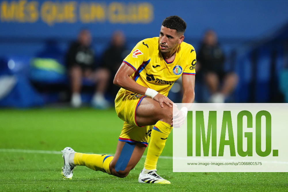 FC Barcelona, Barca v Getafe CF. La Liga EA Sports. Date 5 Abdel Abqar of Getafe CF during the La Liga EA Sports match between FC Barcelona - Getafe CF played at Johan Cruyff Stadium on September 21, 2025 in Barcelona. kpng