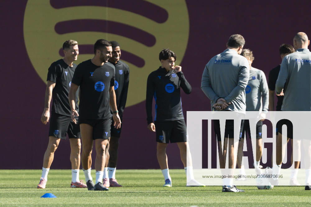 FC Barcelona, Barca Training Session Ferran Torres, Lewandowski, Markus Rashford, and Toni Fernandez participate in the training day of FC Barcelona ahead of the Spanish League, La Liga EA Sports, football match against Real Oviedo at Ciudad Esportiva Joan Gamper in Sant Joan Despi, Barcelona, Spain, on September 24, 2025. Barcelona Spain