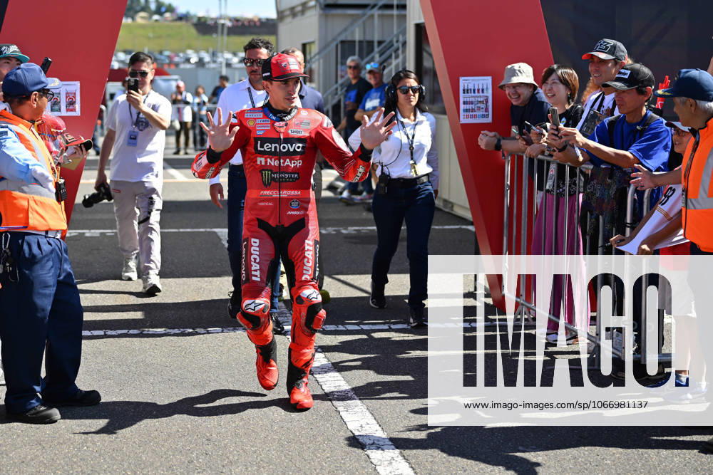 MOTO - MOTO GP - GRAND PRIX OF JAPAN 2025 MARQUEZ Marc (spa), Ducati Lenovo Team, Ducati Desmosedici GP25, portrait celebrates his second place of the sprint race during the 2025 MotoGP Motul Grand Prix of Japan on the Twin Ring Motegi Circuit from September 26 to 28, At Motegi, Japan - MotegiJapan