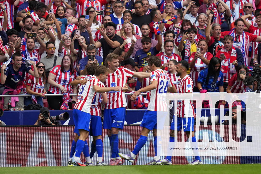 ESP: Atletico de Madrid - Real Madrid CF La Liga EA Sports. Date 7 Julian Alvarez of Atletico de Madrid celebrates after scoring the 4-2 during the La Liga EA Sports match between Atletico de Madrid and Real Madrid CF played at Riyadh Metropolitano Stadium on September 27, 2025 in Madrid. kpng