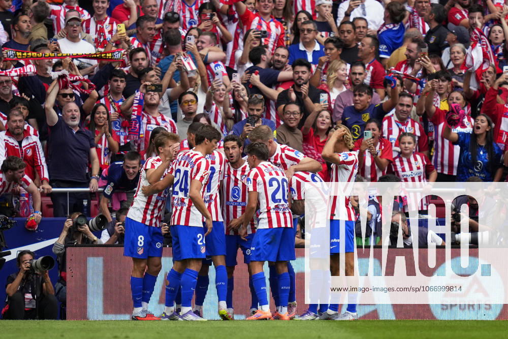 ESP: Atletico de Madrid - Real Madrid CF La Liga EA Sports. Date 7 Julian Alvarez of Atletico de Madrid celebrates after scoring the 4-2 during the La Liga EA Sports match between Atletico de Madrid and Real Madrid CF played at Riyadh Metropolitano Stadium on September 27, 2025 in Madrid. kpng