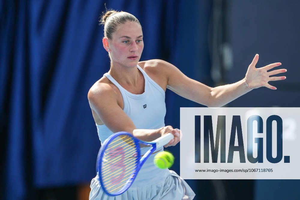 Marta Kostyuk of Ukraine competes in the Women s Singles Round of 32 match against Aliaksandra Sasnovich on day 8 of the 2025 China Open at the National Tennis Center on September 29, 2025 in Beijing, China.