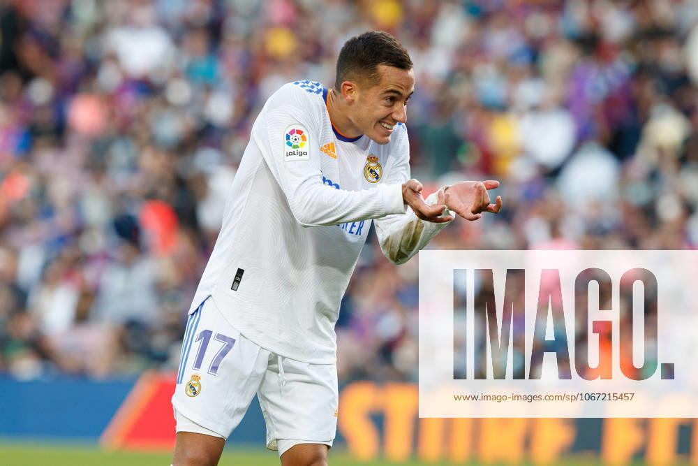 FC Barcelona, Barca v Real Madrid CF - La Liga Santander BARCELONA, SPAIN - OCTOBER 24: Lucas Vazquez of Real Madrid after scoring a goal during the La Liga match between FC Barcelona and Real Madrid at Camp Nou in Barcelona on October 24, 2021 Catalonia Spain. Editorial use only. Please get in touch for any other usage.