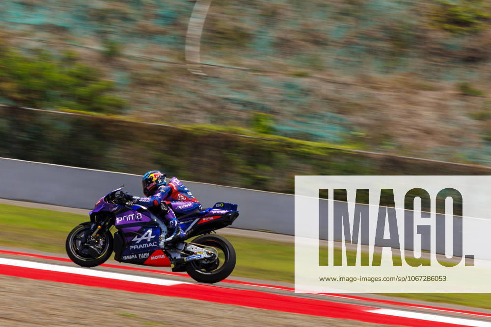 Number 88 Prima Pramac Yamaha rider Miguel Oliveira competes during the free practice 1 at the 2025 Pertamina Grand Prix of Indonesia. Mandalika Indonesia - ZUMAs197 20251003_aaa_s197_069