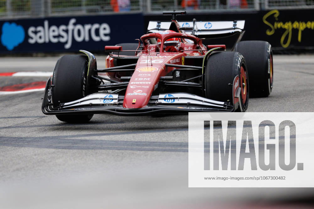 Charles Leclerc of Monaco drives the (16) Scuderia Ferrari HP SF-25 during practice session one ahead of the F1 Grand Prix of Singapore at the Marina Bay Street Circuit. Singapore Singapore - ZUMAs197 20251003_aaa_s197_116