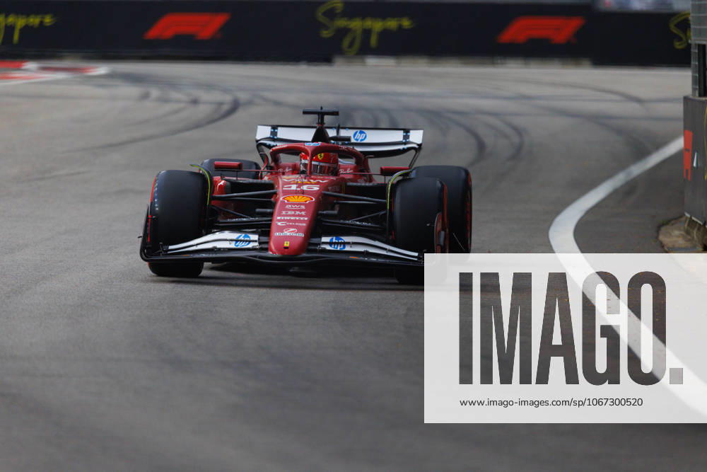 Charles Leclerc of Monaco drives the (16) Scuderia Ferrari HP SF-25 during practice session one ahead of the F1 Grand Prix of Singapore at the Marina Bay Street Circuit. Singapore Singapore - ZUMAs197 20251003_aaa_s197_124