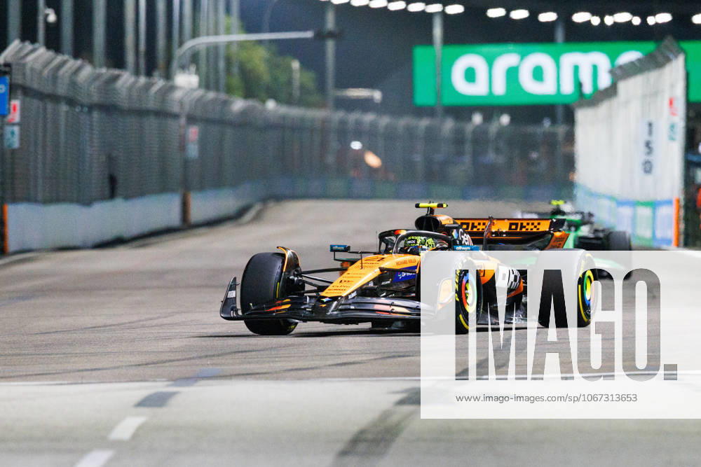 Lando Norris of Great Britain drives the (4) McLaren Formula 1 Team MCL39 during the practice session two ahead of the F1 Grand Prix of Singapore at the Marina Bay Street Circuit. Singapore Singapore - ZUMAs197 20251003_aaa_s197_190