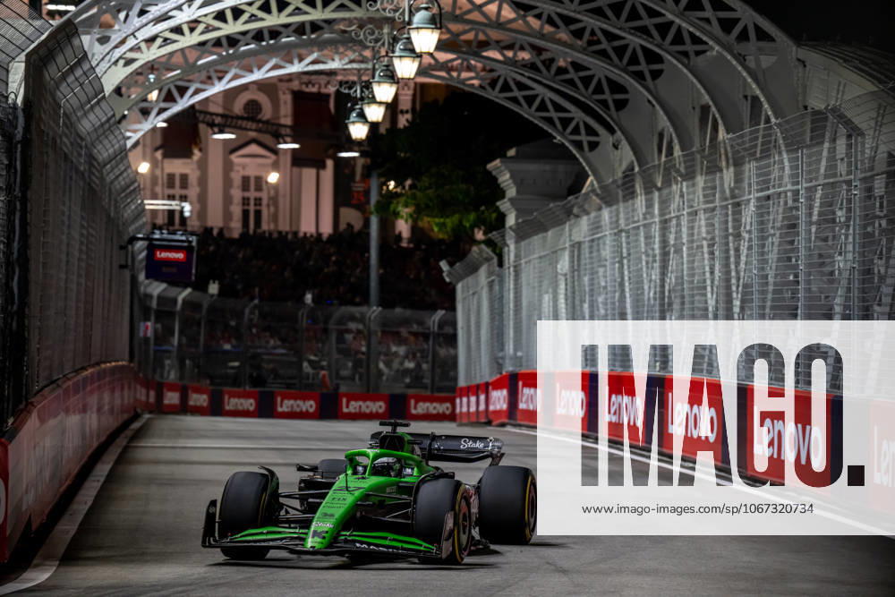MARINA BAY, SINGAPORE: Nico Hulkenberg, racing for the Stake F1 Team team during the 2025 Formula 1 Singapore Grand Prix at the Marina Bay Street Circuit in Marina Bay, Singapore
