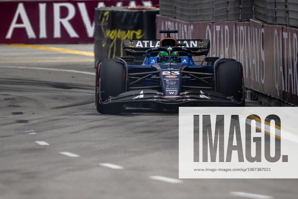 MARINA BAY, SINGAPORE: Alex Albon, racing for the Williams Racing team during the 2025 Formula 1 Singapore Grand Prix at the Marina Bay Street Circuit in Marina Bay, Singapore