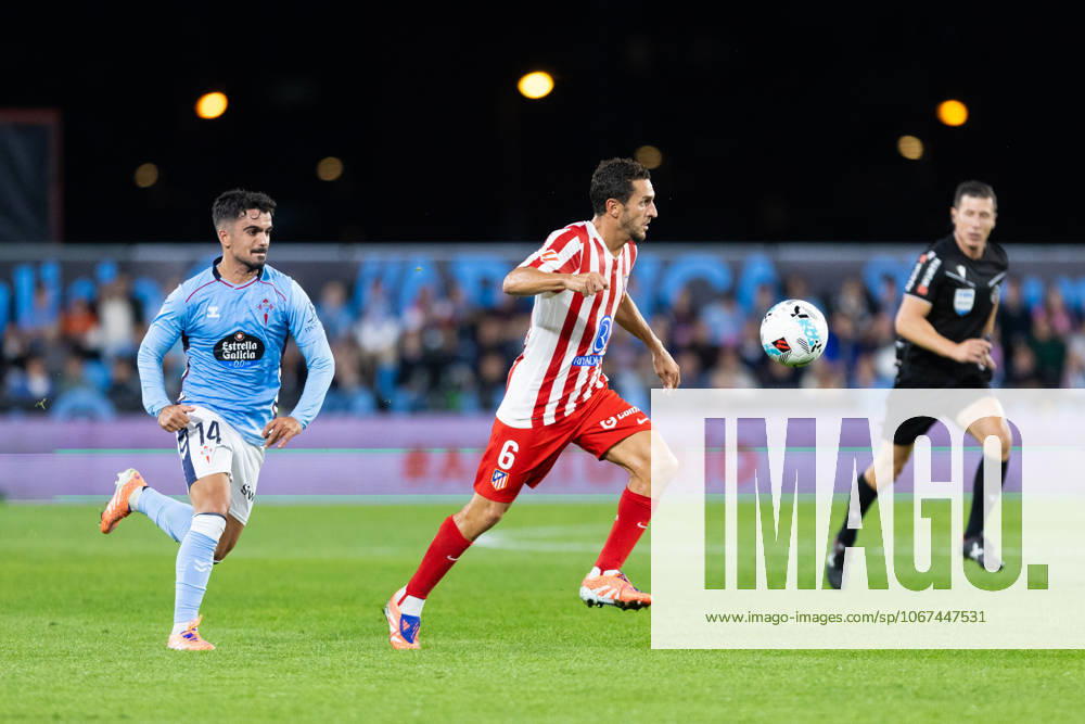 Real Club Celta de Vigo v Club Atletico de Madrid - LaLiga EA Sports VIGO, SPAIN - OCTOBER 5: Koke of Atletico de Madrid runs with the ball during the LaLiga EA Sports match between Real Club Celta de Vigo and Club Atletico de Madrid at Estadio Abanca-Balaidos on October 5, 2025 in Vigo, Spain. (Photos by Diego Simon Photo Players Images Magara Press) Vigo Estadio Abanca-Balaidos Spain