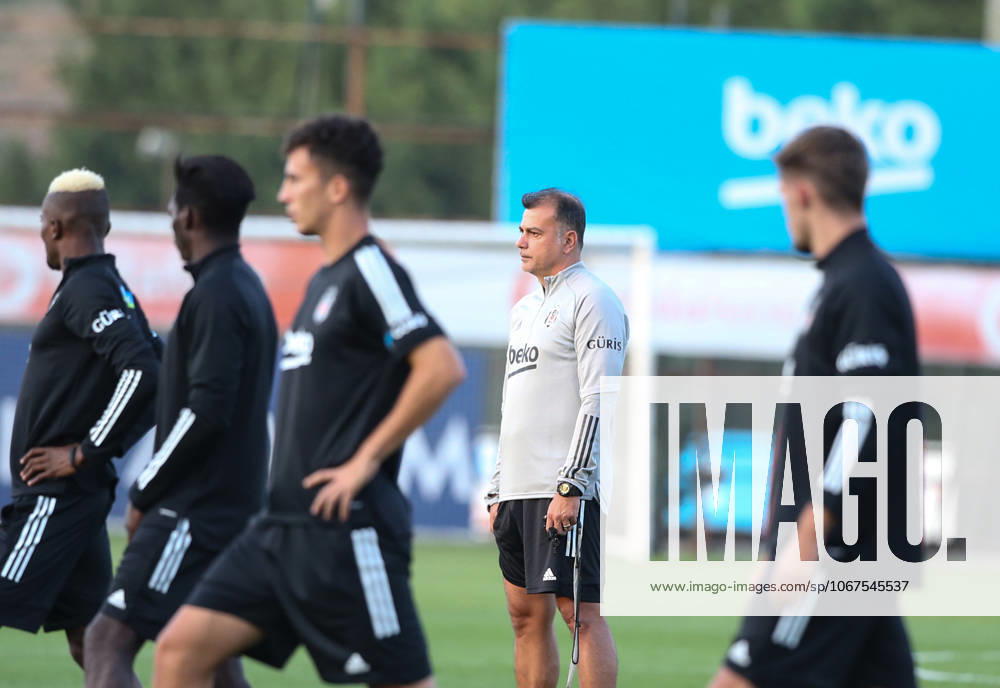 Besiktas training session ahead of UEFA Europa League match against Portugal s Rio Ave ISTANBUL, TURKEY - SEPTEMBER 23: Besiktas assistant coach Murat Sahin (2nd R) leads a training session ahead of the UEFA Europa League 3rd qualifying round match against Portugal s Rio Ave at Besiktas Nevzat Demir Facilities in Istanbul, Turkey on September 23, 2020. Istanbul Turkey. Editorial use only. Please get in touch for any other usage.