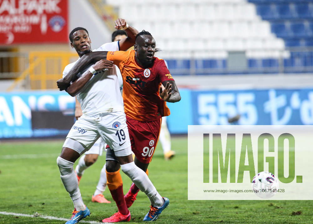 Kasimpasa v Galatasaray - Turkish Super Lig ISTANBUL, TURKEY - OCTOBER 4: Diagne of Galatasaray in action against Marc Jeanvier (19) of Kasimpasa during the Turkish Super Lig match between Kasimpasa and Galatasaray, at Recep Tayyip Erdogan Stadium on October 4, 2020 in Istanbul, Turkey. Istanbul Turkey. Editorial use only. Please get in touch for any other usage.