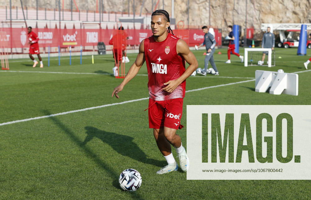 AS Monaco Football Club team training Session at the Headquarter with german Paris Josua Brunner. Mandoga Media Germany AS Monaco Football Club team training at the Headquarter